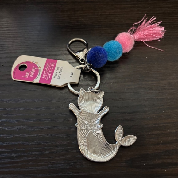 Mer- Cat Mermaid Keychain - Picture 2 of 2